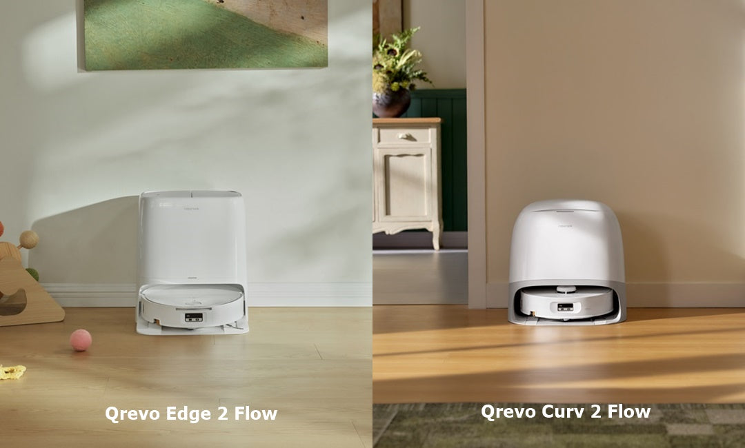 Qrevo Edge 2 Flow vs Qrevo Curv 2 Flow: Đâu là robot hút bụi con lăn đáng chọn?